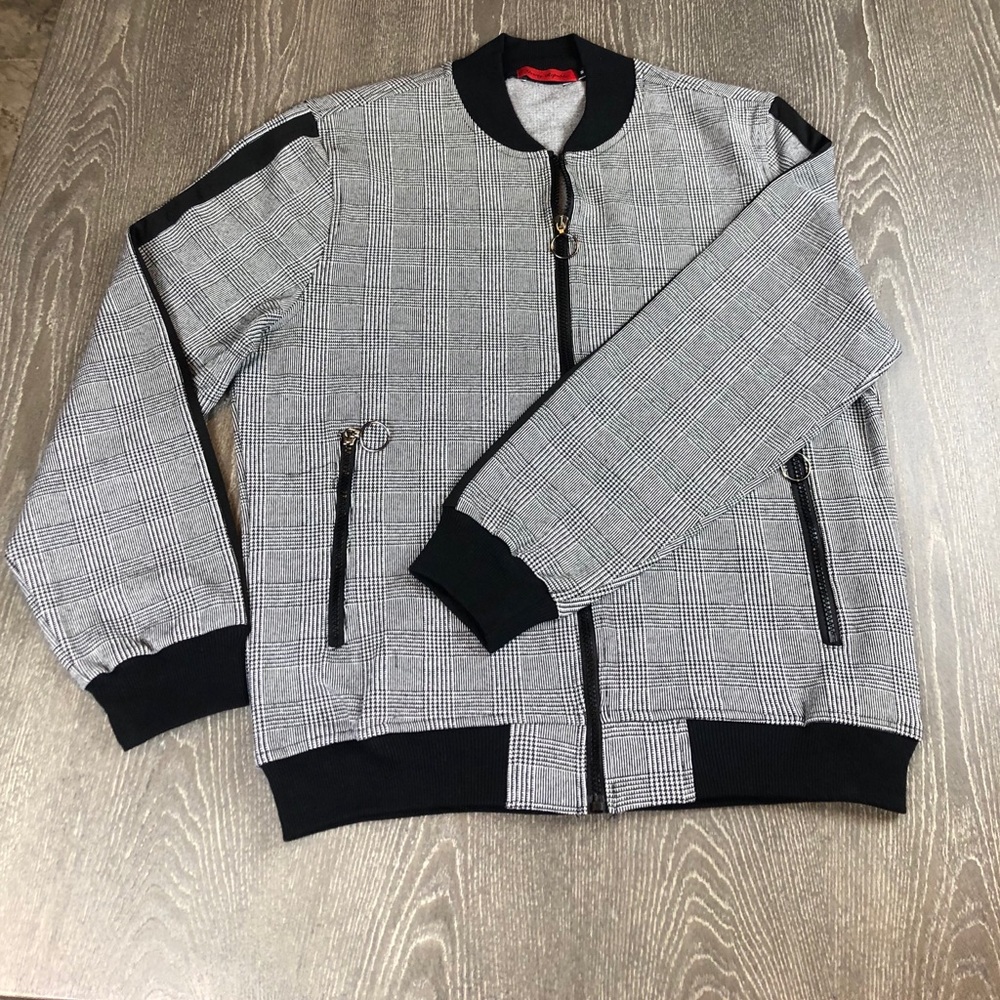 Plaid Bomber Jacket